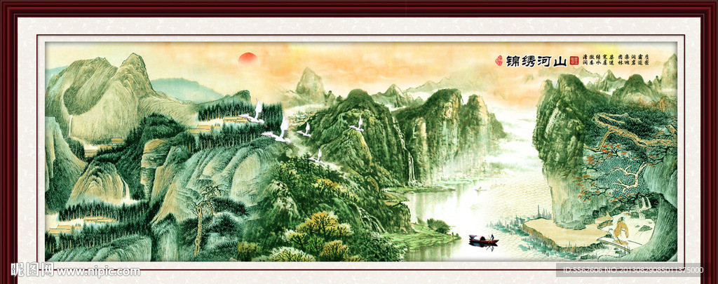 巨幅山水画