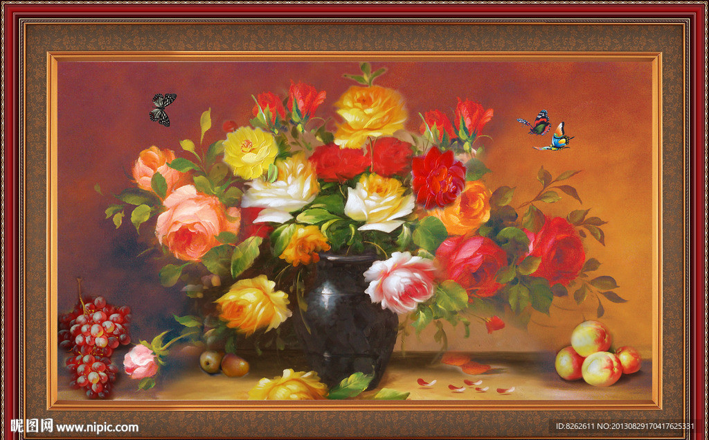 花卉油画