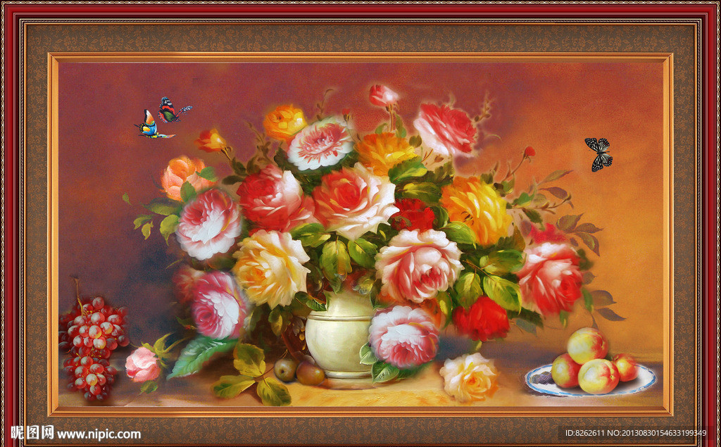 花卉油画