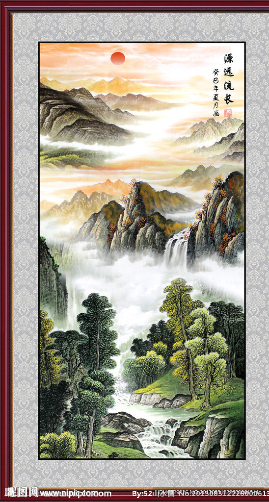 巨幅山水画