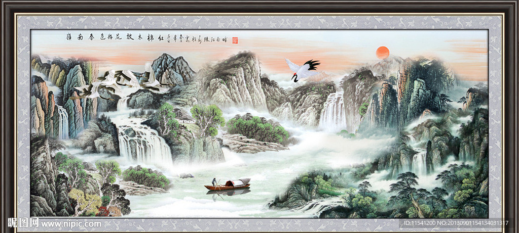 巨幅山水画