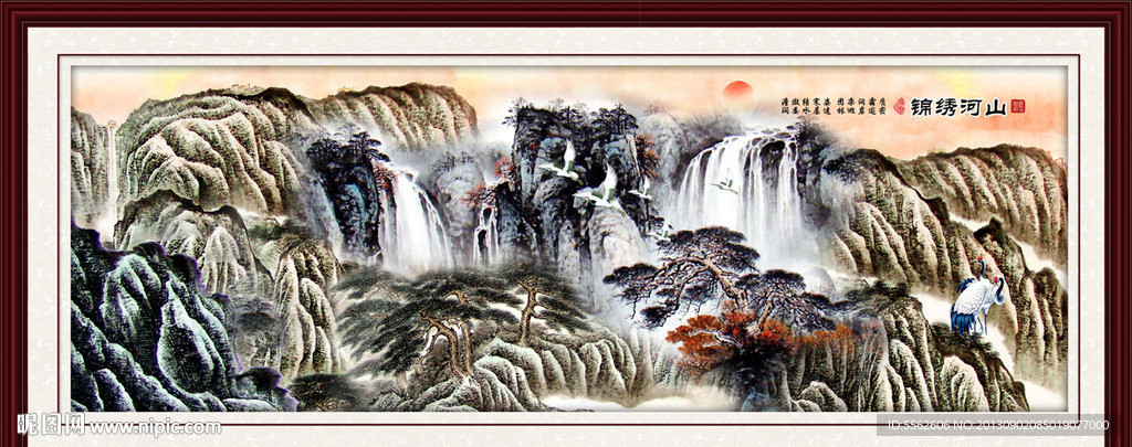 巨幅山水画