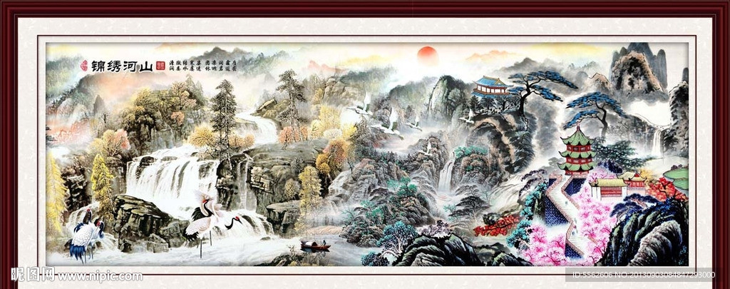 巨幅山水画