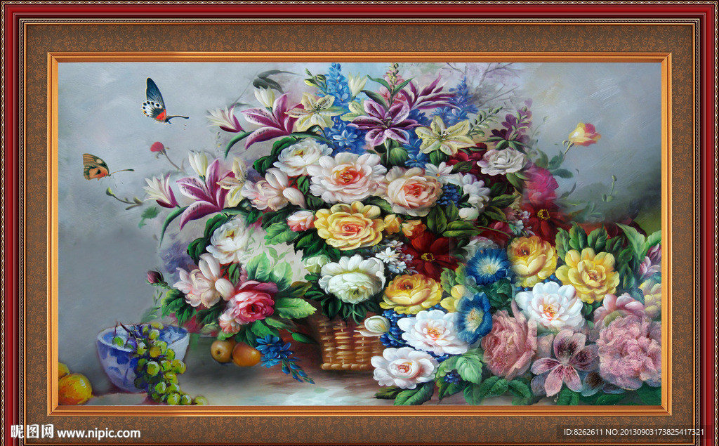 花卉油画