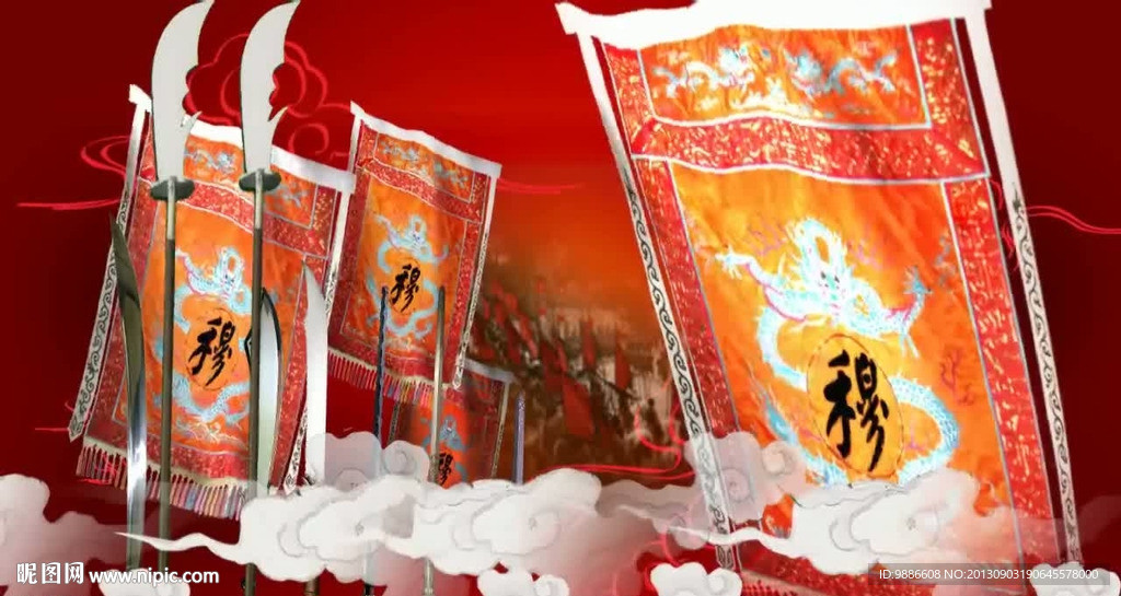 中国风京剧脸谱视频