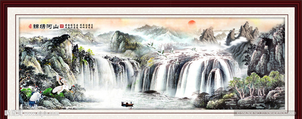 巨幅山水画