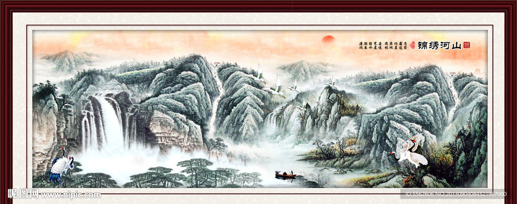 巨幅山水画
