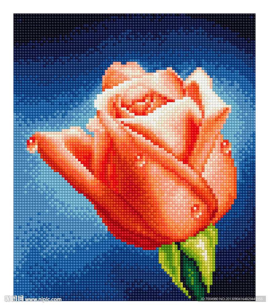 钻石画十字绣图纸源文