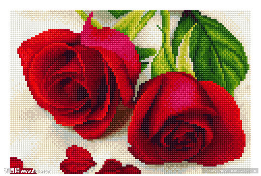 钻石画十字绣图纸源件