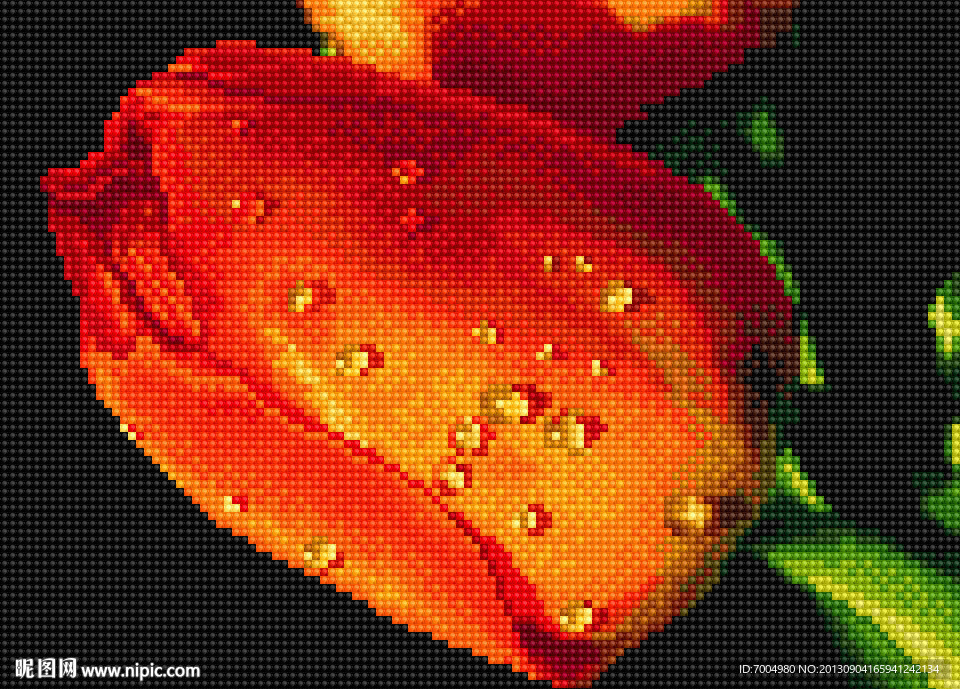 钻石画十字绣图纸源件