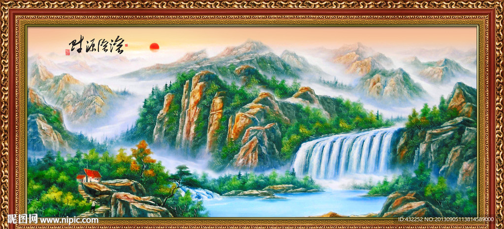 油画山水