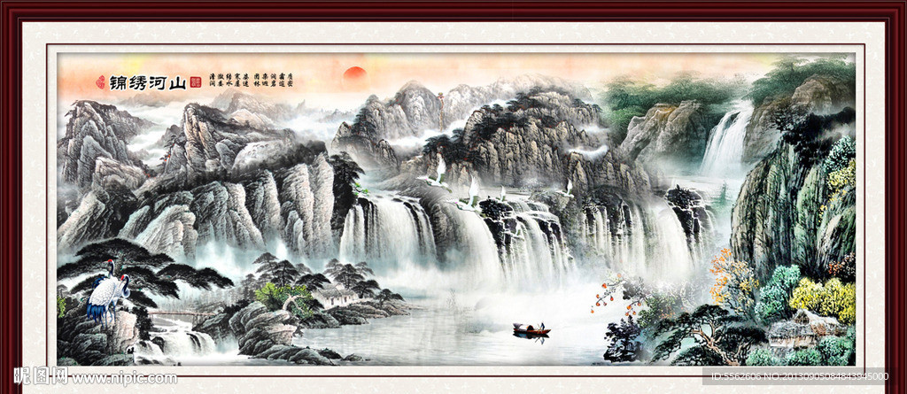 巨幅山水画
