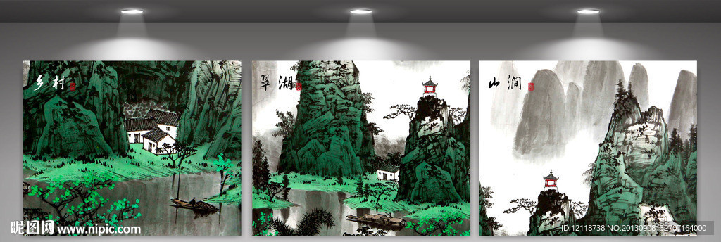 古典装饰画墙画壁画