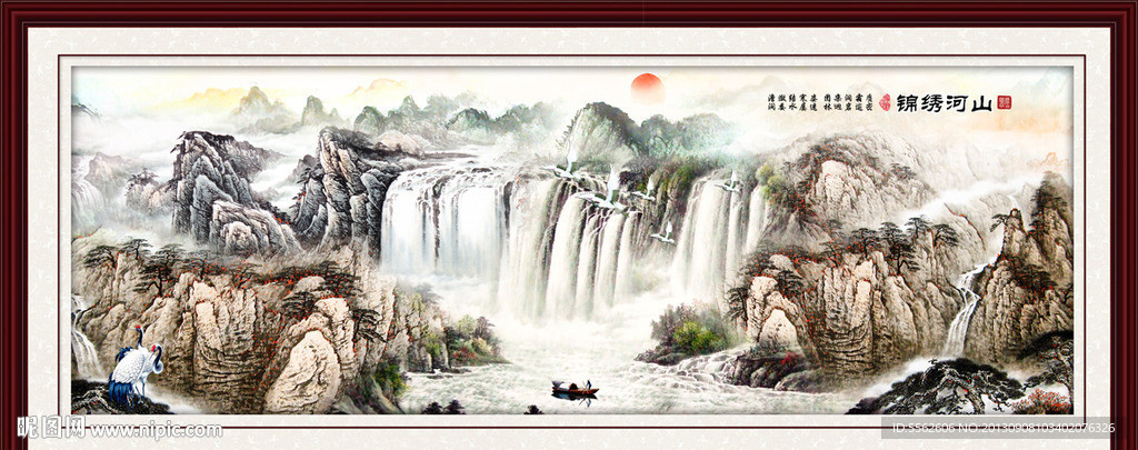 巨幅山水画