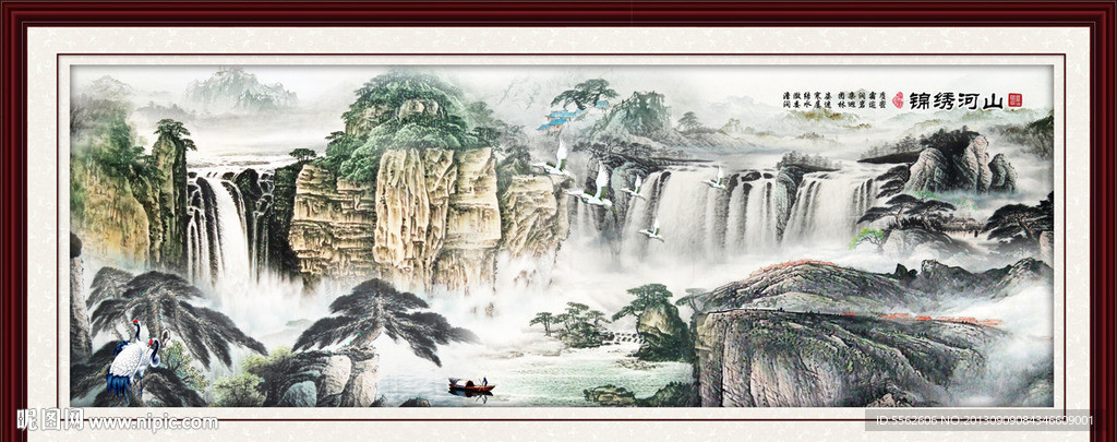 巨幅山水画