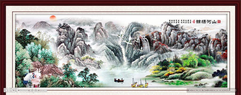 巨幅山水画