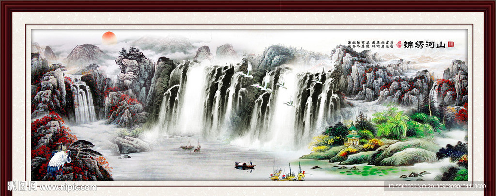 巨幅山水画
