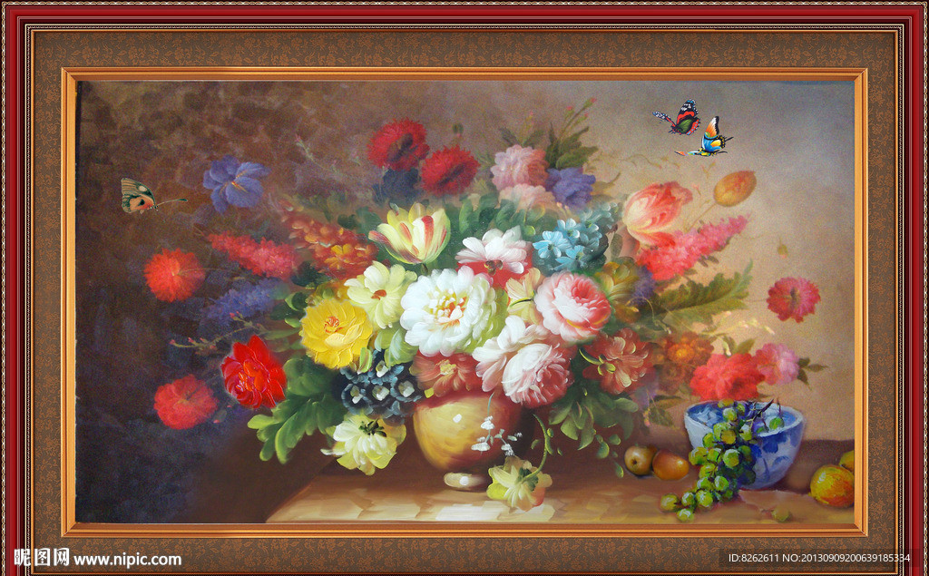 花卉油画