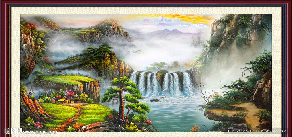 油画山水画