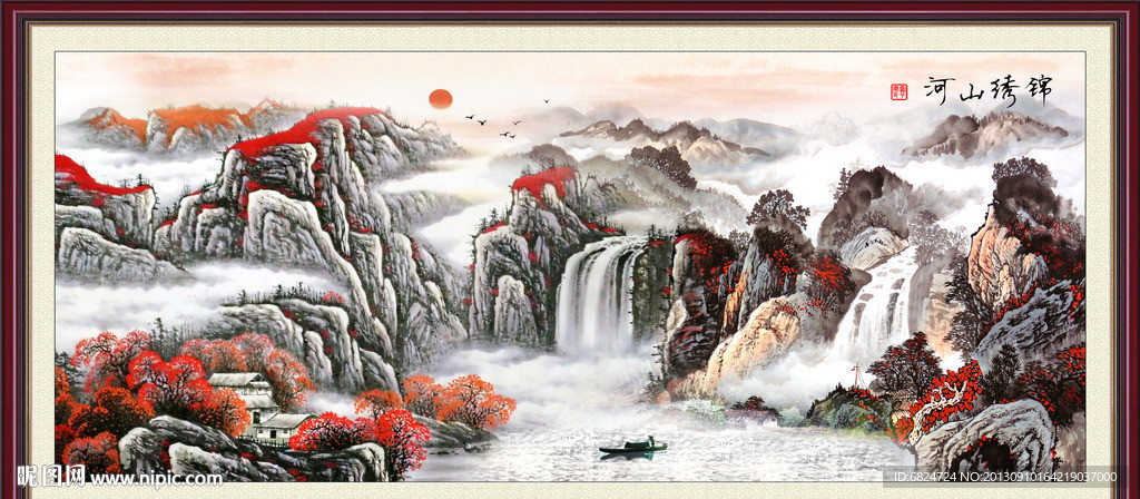 巨幅山水画