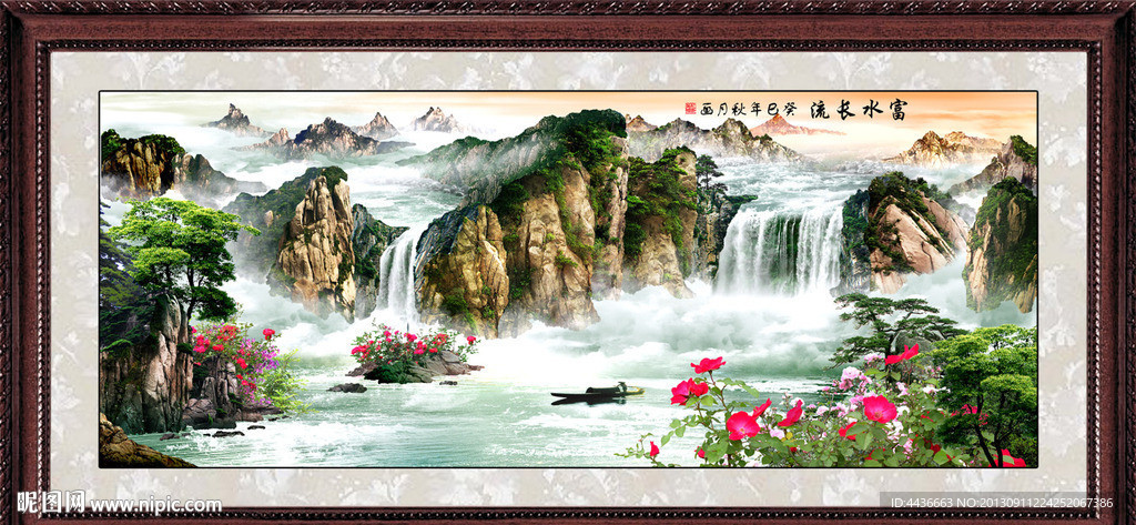 巨幅山水画