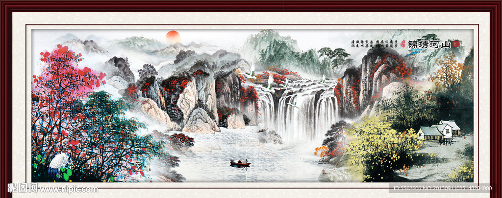 巨幅山水画