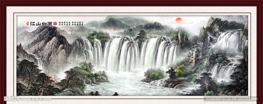 巨幅山水画