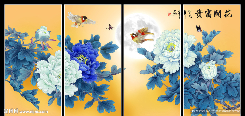 花好月圆 牡丹