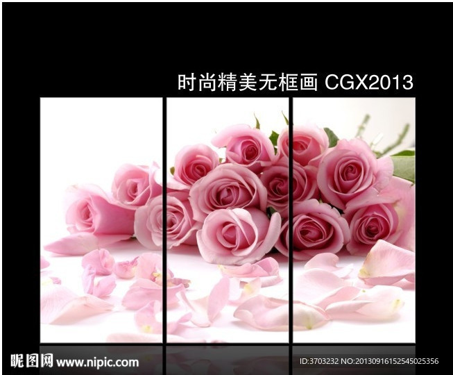 玫瑰花 无框画