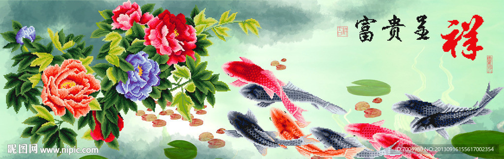 5D十字绣图纸源文件