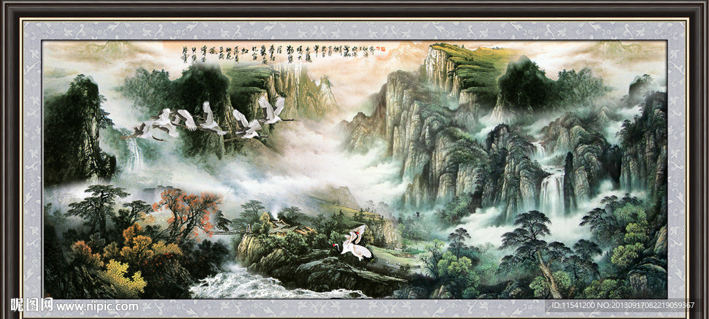 巨幅山水画