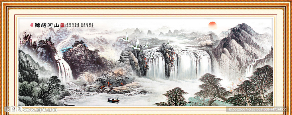 巨幅山水画