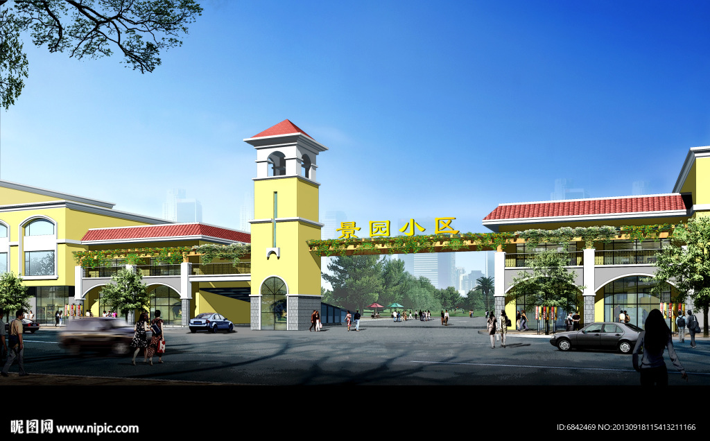 小区大门