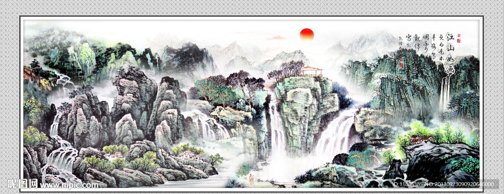 巨幅山水画