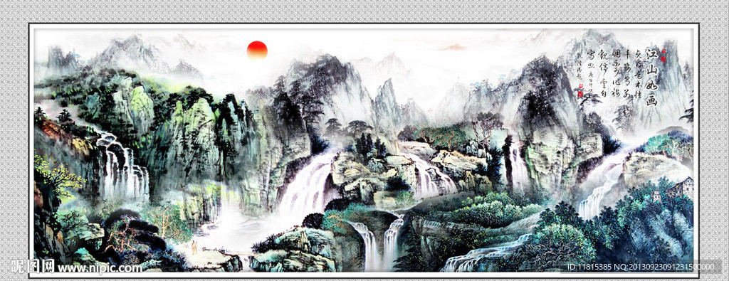 巨幅山水画