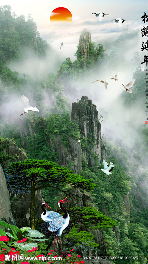 黄山迎客松