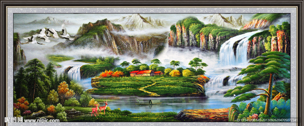 巨幅山水画