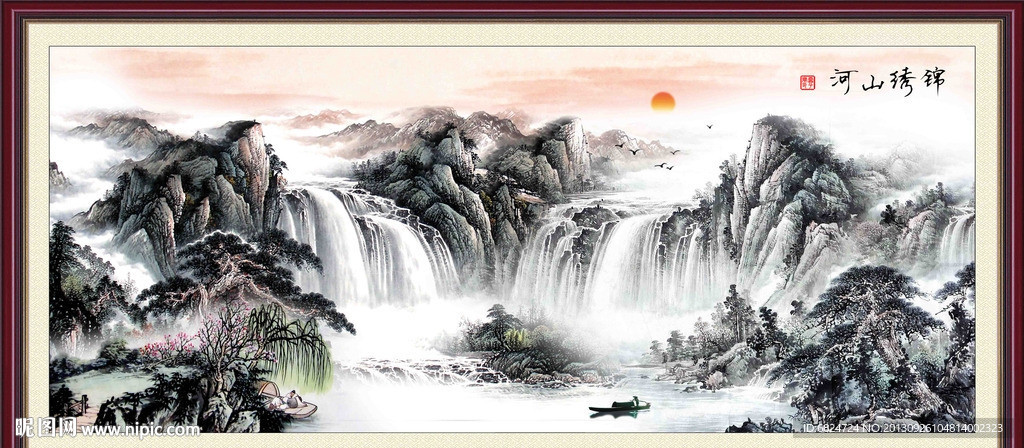 巨幅山水画