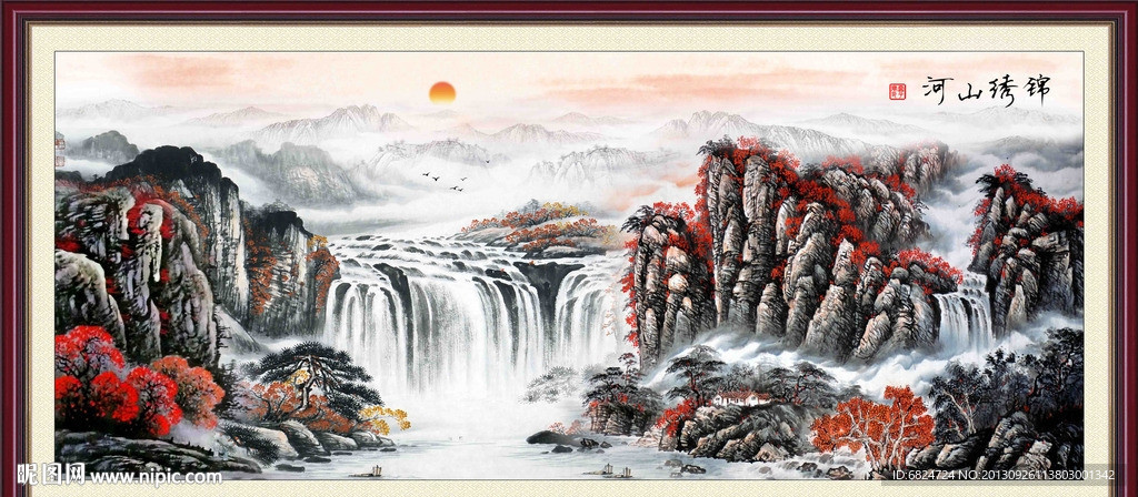 巨幅山水画
