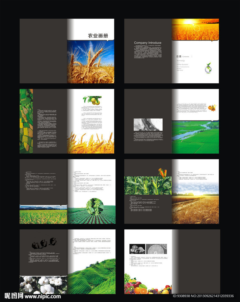 农业画册模版