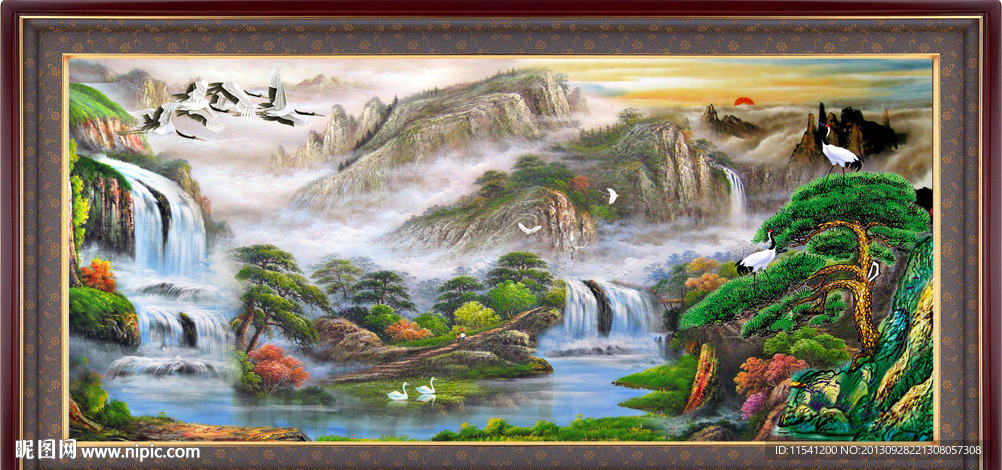 油画山水画
