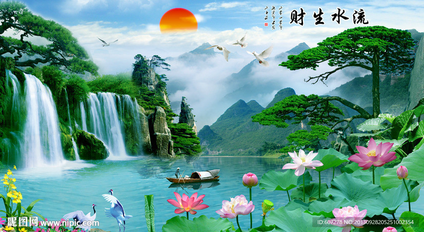 巨幅山水画