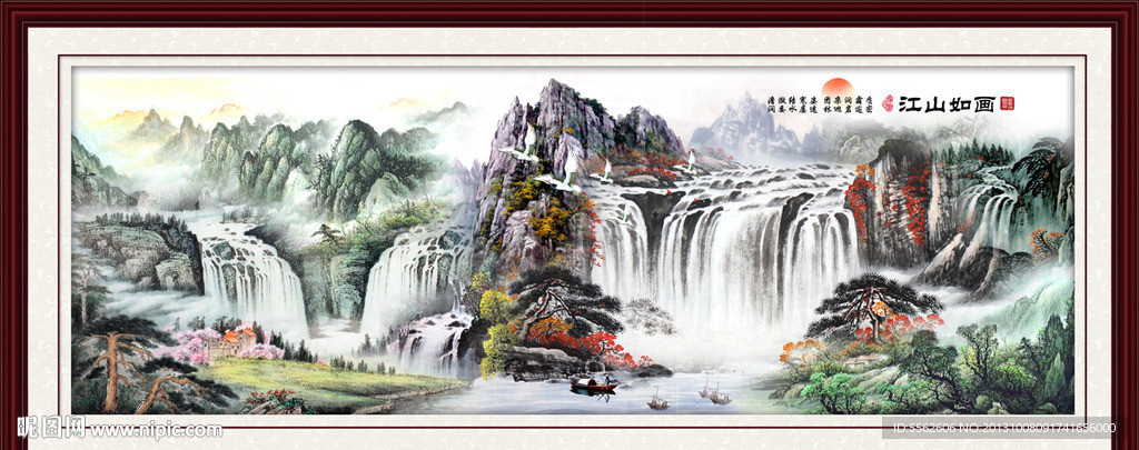 巨幅山水画