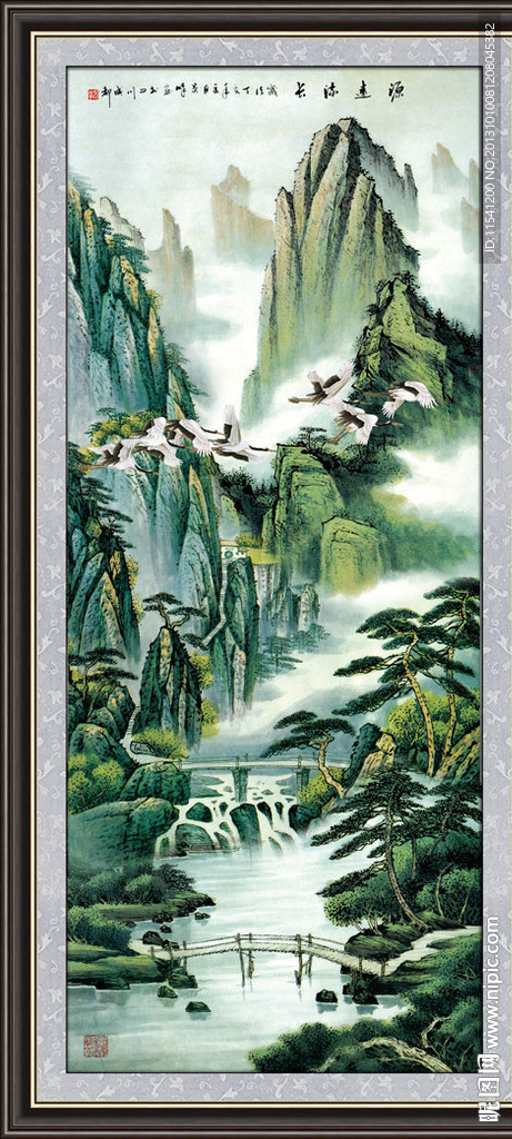巨幅山水画