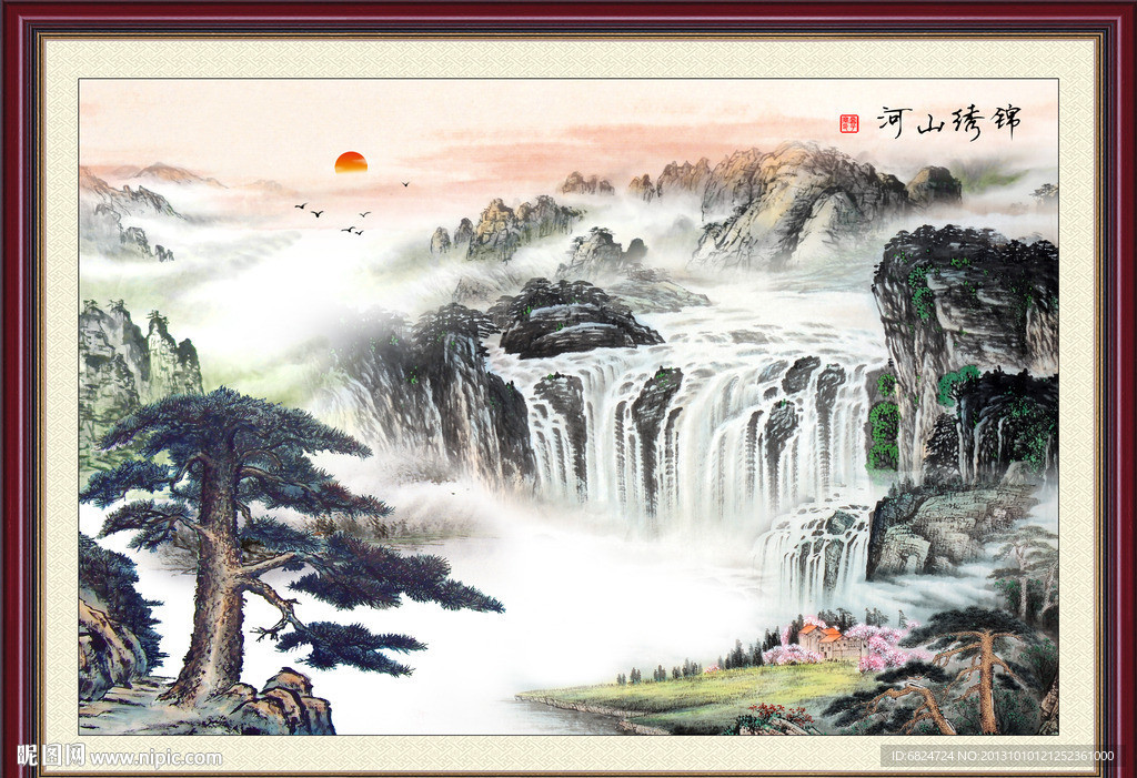 巨幅山水画