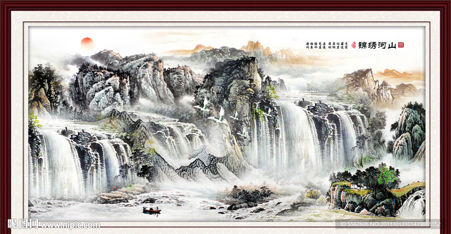 巨幅山水画