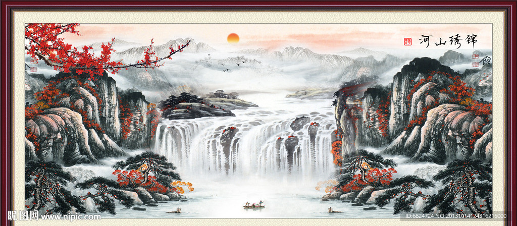 巨幅山水画