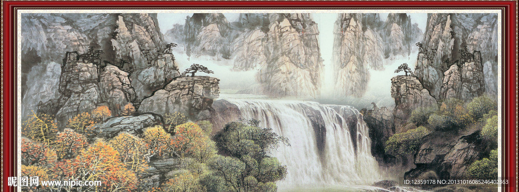 巨幅山水画