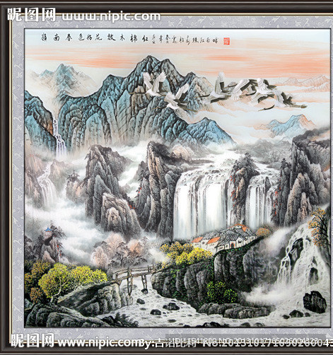 巨幅山水画