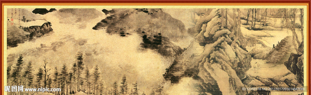 巨幅山水画